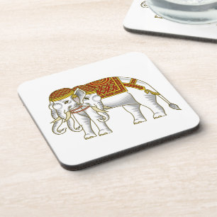 Thai Erawan White Elephant Coaster