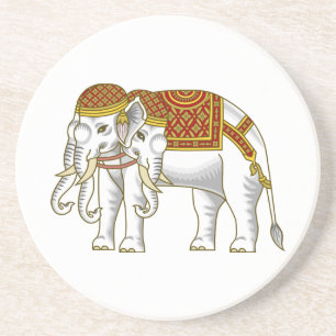 Thai Erawan White Elephant Coaster