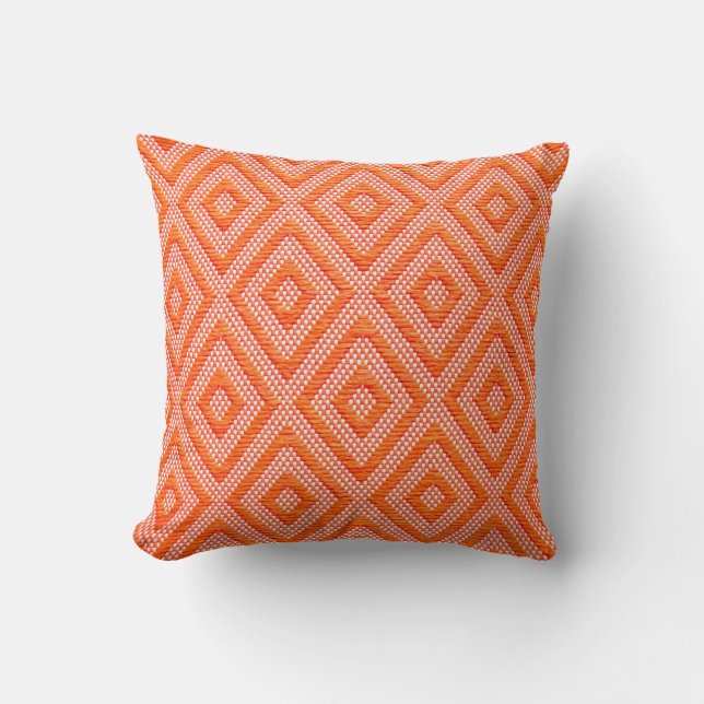 Thai fabric of gold handicraft local pattern silk  cushion (Front)
