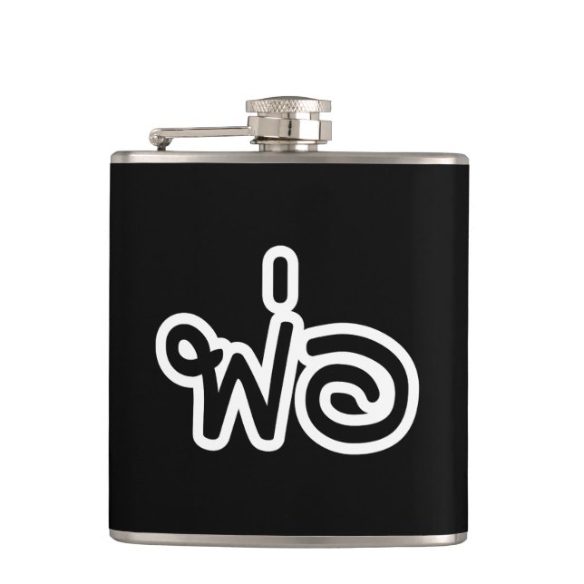 Thai Father - พ่อ / Phaw - Thai Language Script Hip Flask (Front)