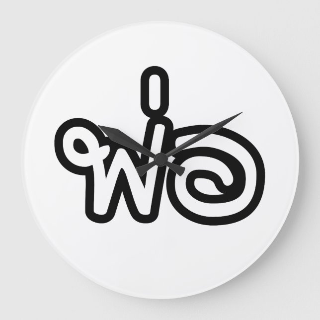 Thai Father - พ่อ / Phaw - Thai Language Script Large Clock (Front)