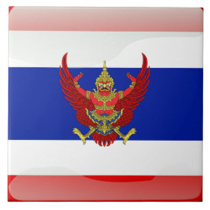 Thai flag ceramic tile