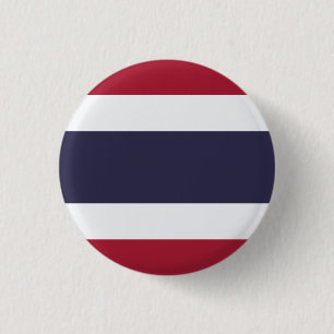 Thai Flag, Flag of Thailand 3 Cm Round Badge
