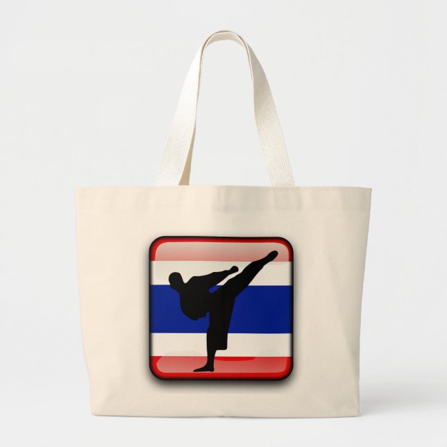 Thai flag large tote bag (Front)
