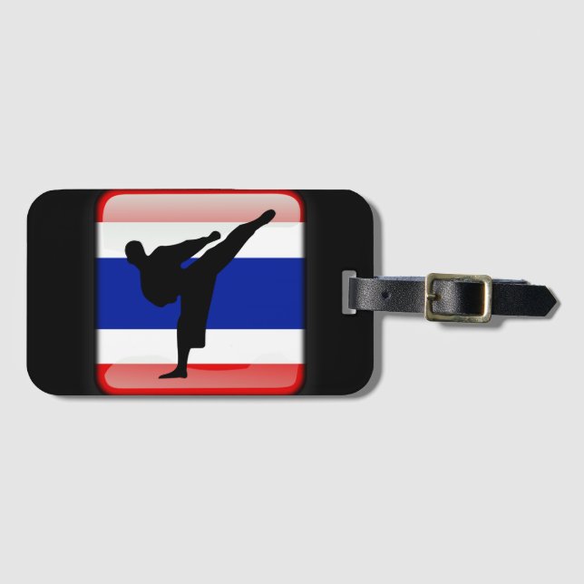 Thai flag luggage tag (Front Horizontal)