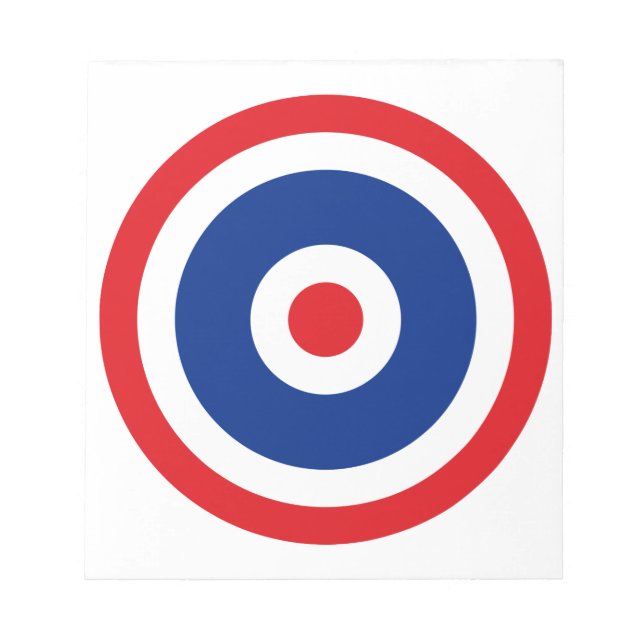 Thai Flag Roundel Target Notepad (Front)