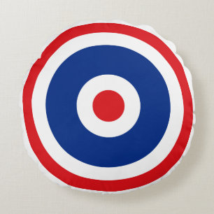 Thai Flag Roundel Target Round Cushion