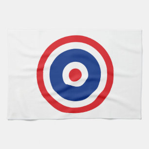Thai Flag Roundel Target Tea Towel