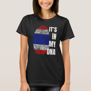 Thai Flag Thai Dna Fingerprint Thailand T-Shirt