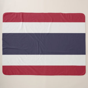 Thai Flag (Thailand) Sherpa Blanket