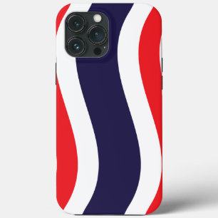 Thai Flag Wave iPhone 13 Pro Max Case
