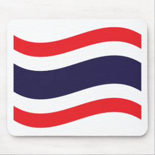 Thai Flag Wave Mouse Pad