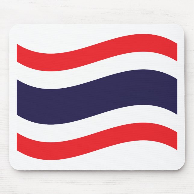 Thai Flag Wave Mouse Pad (Front)