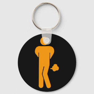 THAI FOOD CAN BE SPICY ⚠ Funny Sign : Restrooms ⚠ Key Ring