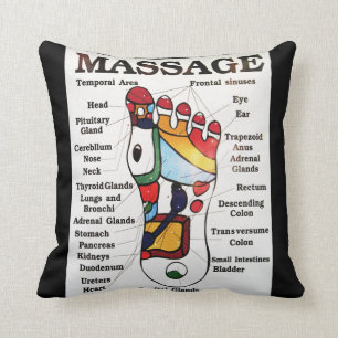 Thai Foot Massage ~ Reflexology map Cushion