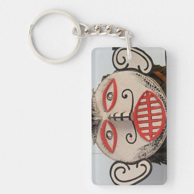 Thai Ghost Face, Phi Ta Khon Mask Festival, Loei Key Ring (Front)