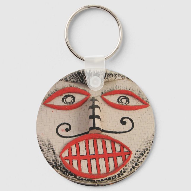 Thai Ghost Face, Phi Ta Khon Mask Festival, Loei Key Ring (Front)