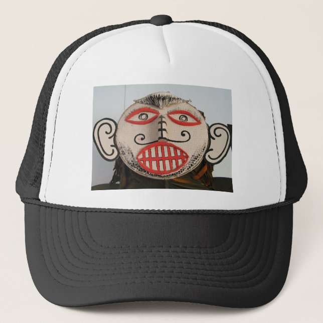 Thai Ghost Face, Phi Ta Khon Mask Festival, Loei Trucker Hat (Front)