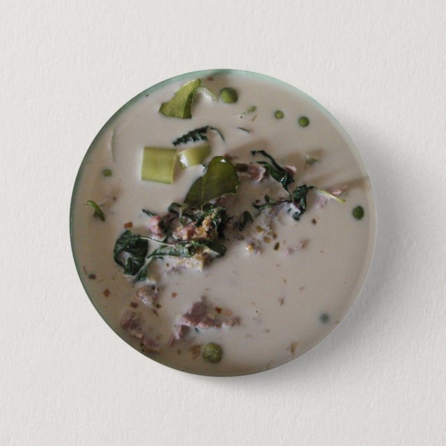 Thai Green Curry [แกงเขียวหวาน] ... Asian Food 6 Cm Round Badge (Front)
