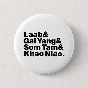 Thai Isaan Street Food 6 Cm Round Badge