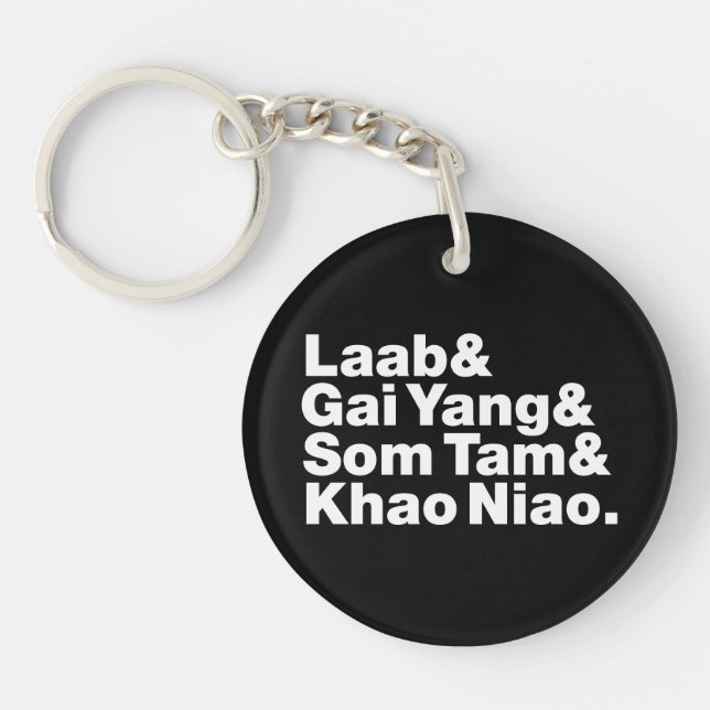 Thai Isaan Street Food Key Ring (Front)