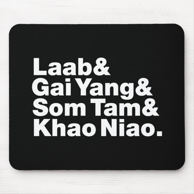 Thai Isaan Street Food Mouse Pad (Front)