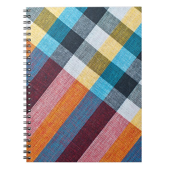 Thai Loincloth: Closeup Fabric Texture. Notebook (Front)