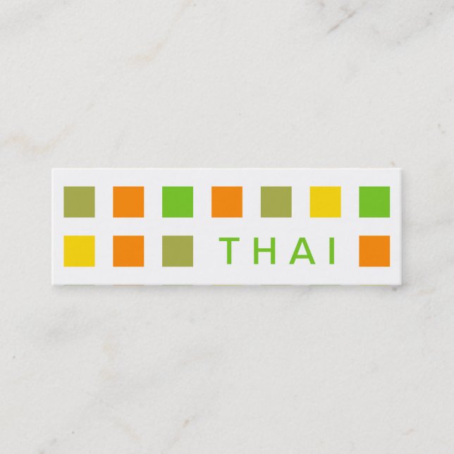 THAI (mod squares) Mini Business Card (Front)