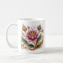 Thai Motif Flower Classic Ceramic