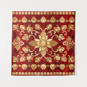 Thai Ornament - Gold and Red Tapestry