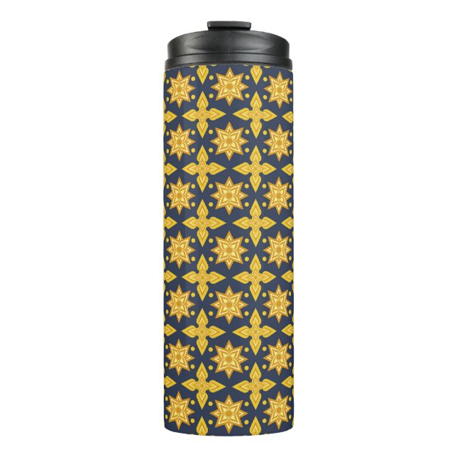 Thai Ornamental Pattern Backgroundabstract, ancien Thermal Tumbler (Front)