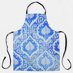 Thai pattern: ceramic tiled church. apron