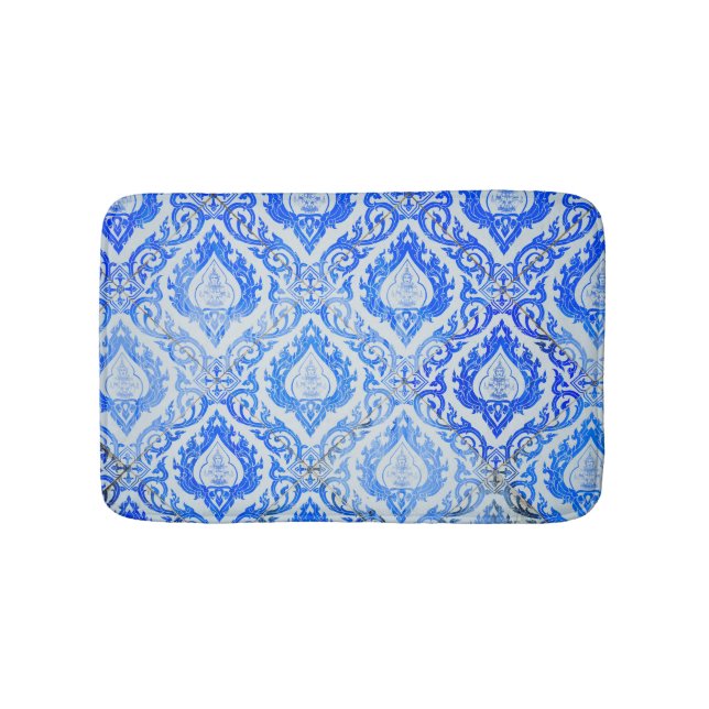 Thai pattern: ceramic tiled church. bath mat (Front)