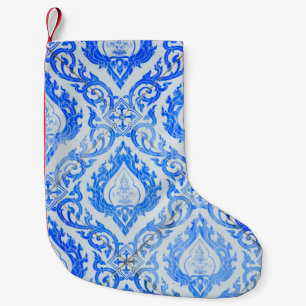 Thai pattern: ceramic tiled church. small christmas stocking