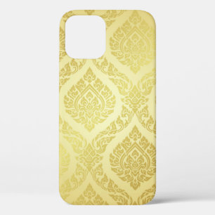 Thai Pattern supreme gold backgroundthai, pattern, iPhone 12 Case
