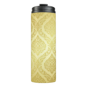 Thai Pattern supreme gold backgroundthai, pattern, Thermal Tumbler