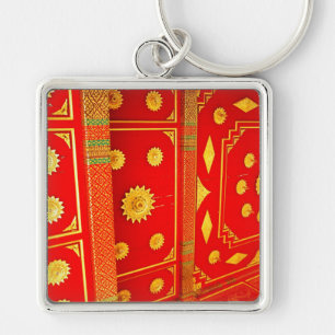 Thai Pavillion Ceiling Key Ring