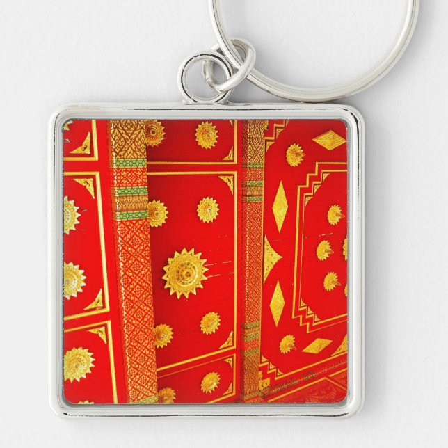 Thai Pavillion Ceiling Key Ring (Front)