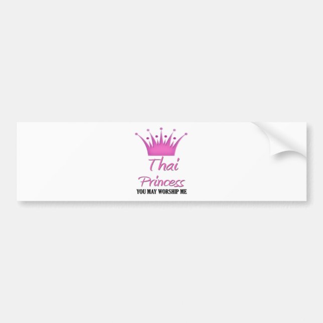 Thai Princess Bumper Sticker (Front)