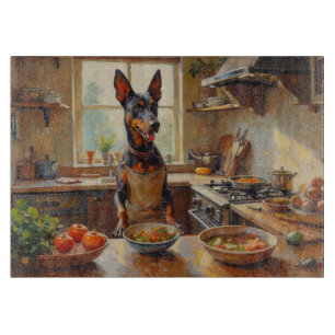 Thai Ridgeback Cooking in Kitchen Cutting Board