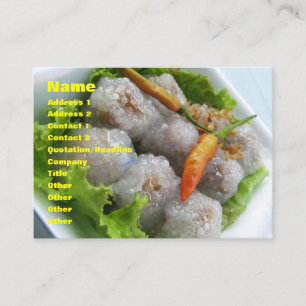 Thai Sago with Chili ... Thailand Street Food Business Card