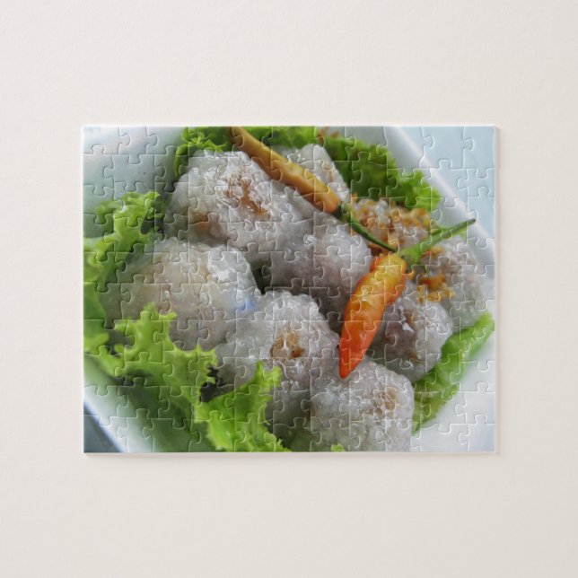 Thai Sago with Chilli ... Thailand Street Food Jigsaw Puzzle (Horizontal)