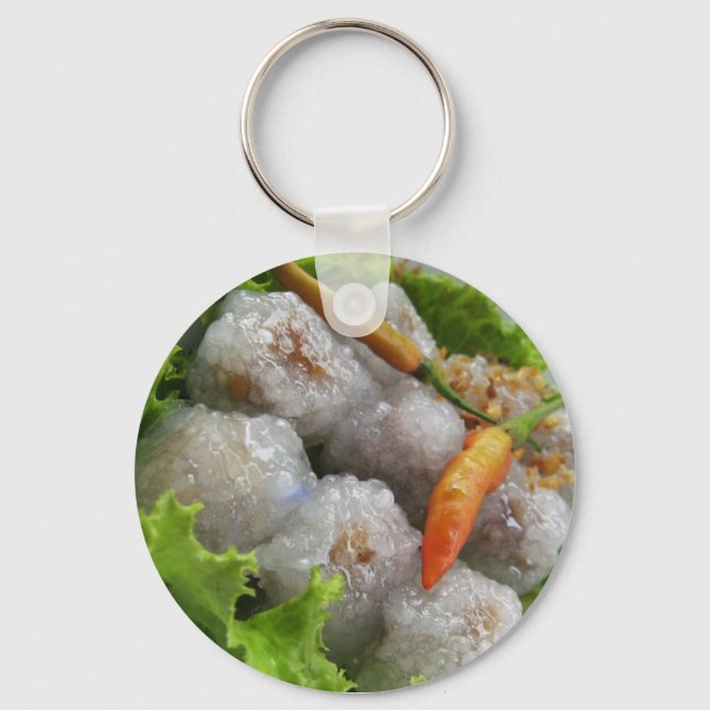 Thai Sago with Chilli ... Thailand Street Food Key Ring (Front)
