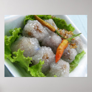 Thai Sago with Chilli ... Thailand Street Food Poster