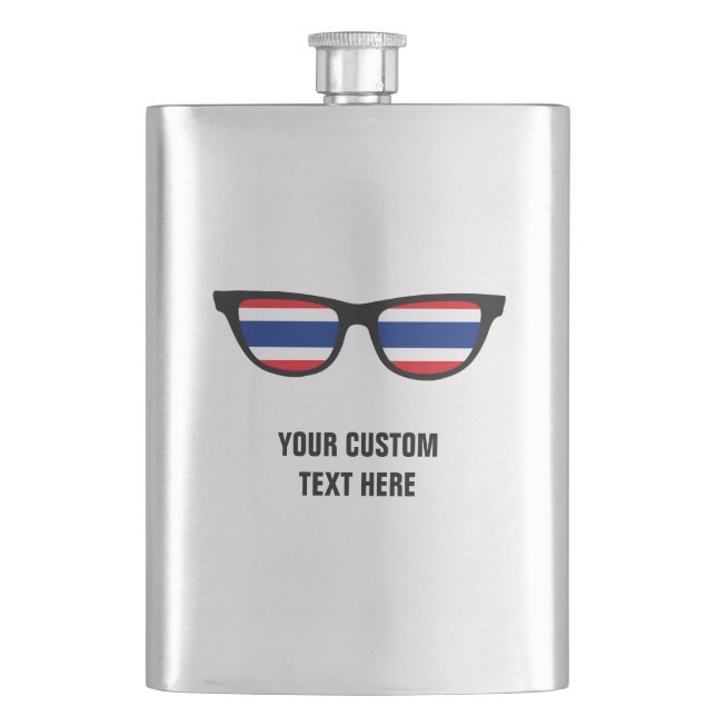 Thai Shades custom flask (Front)