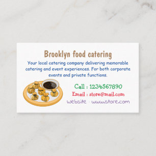 Thai shrimp purse cartoon illustration business card