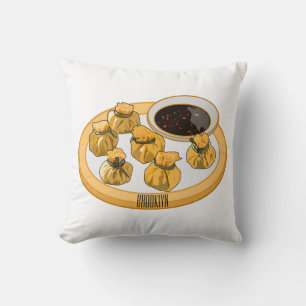 Thai shrimp purse cartoon illustration  cushion