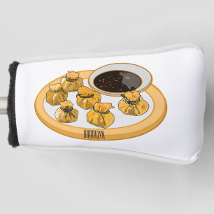 Thai shrimp purse cartoon illustration  golf head cover