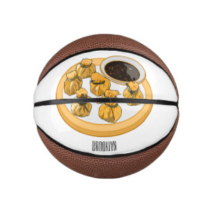 Thai shrimp purse cartoon illustration mini basketball
