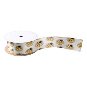 Thai shrimp purse cartoon illustration satin ribbon